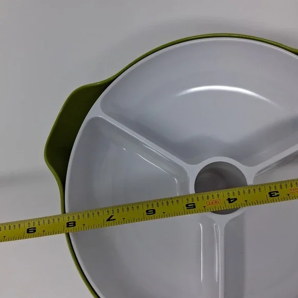 Joseph Joseph Dip and Snack Server/Chiller Green White 2 Piece Set - Picture 6 of 12